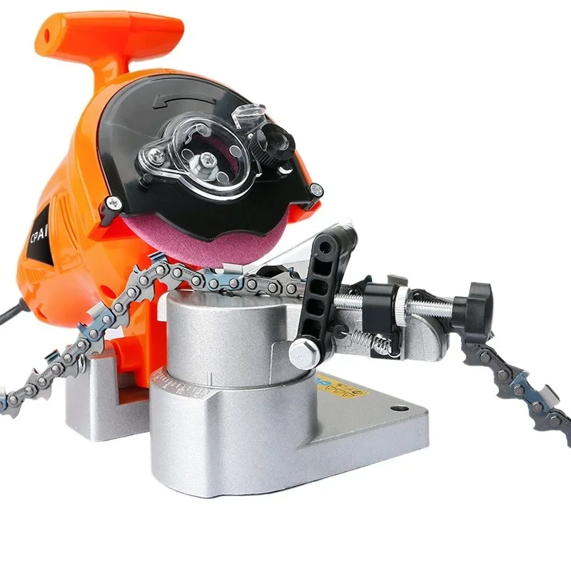 Electric Chainsaw Sharpener, Grinding Machine for Saw Chain with File Tool and Sharpening Kit