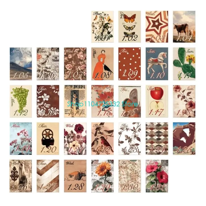 P5EA Space Saving 2026 Tiny Desk Calendar 365 Day Tear Off Paper Calendar Tabletop Writing Notepads For Notebook Journal