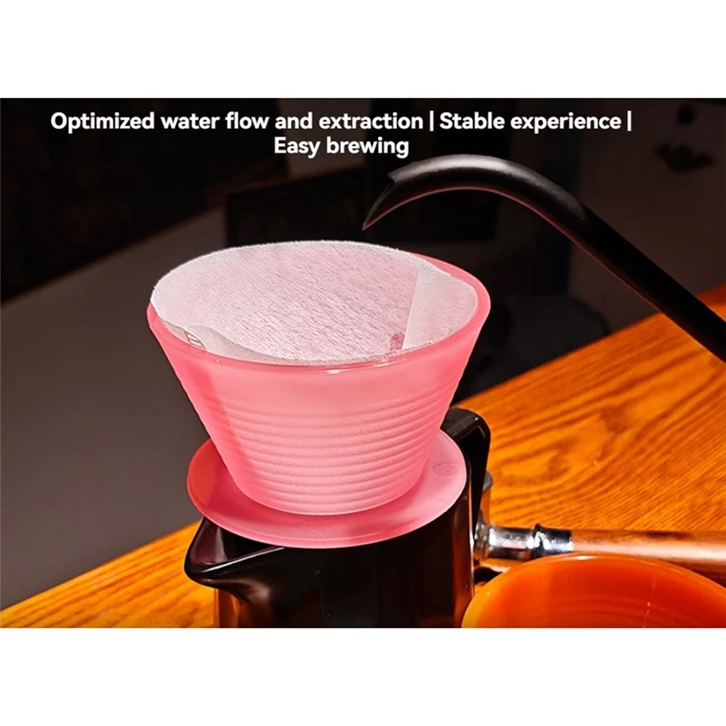 A76G-Pour Over Coffee Dripper Filters Cups Hand Pouring Slow Brewing Coffee Pour Over For Cafe Travel Home