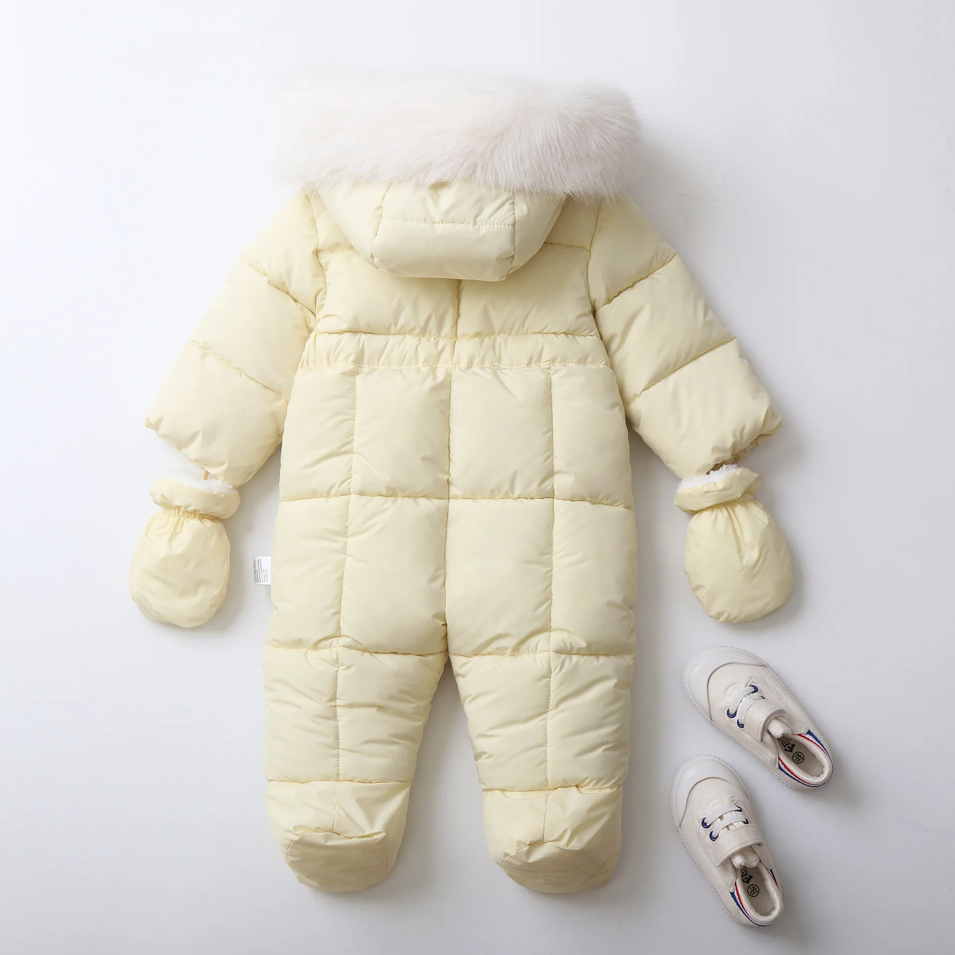 2026 Neue Babykleidung Herbst/Winter Verdickte Warme Kapuzen-Babykleidung Winddicht und Wasserdicht Outdoor-Schneebekleidung – Detail 6