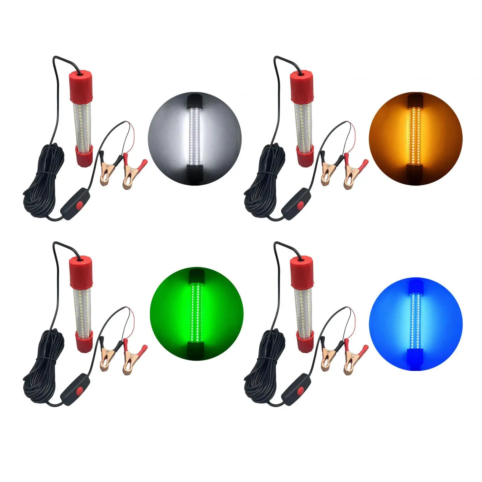 

LED Submersible Fishing Light with 5M Power Cord Waterproof Deep Drop Light