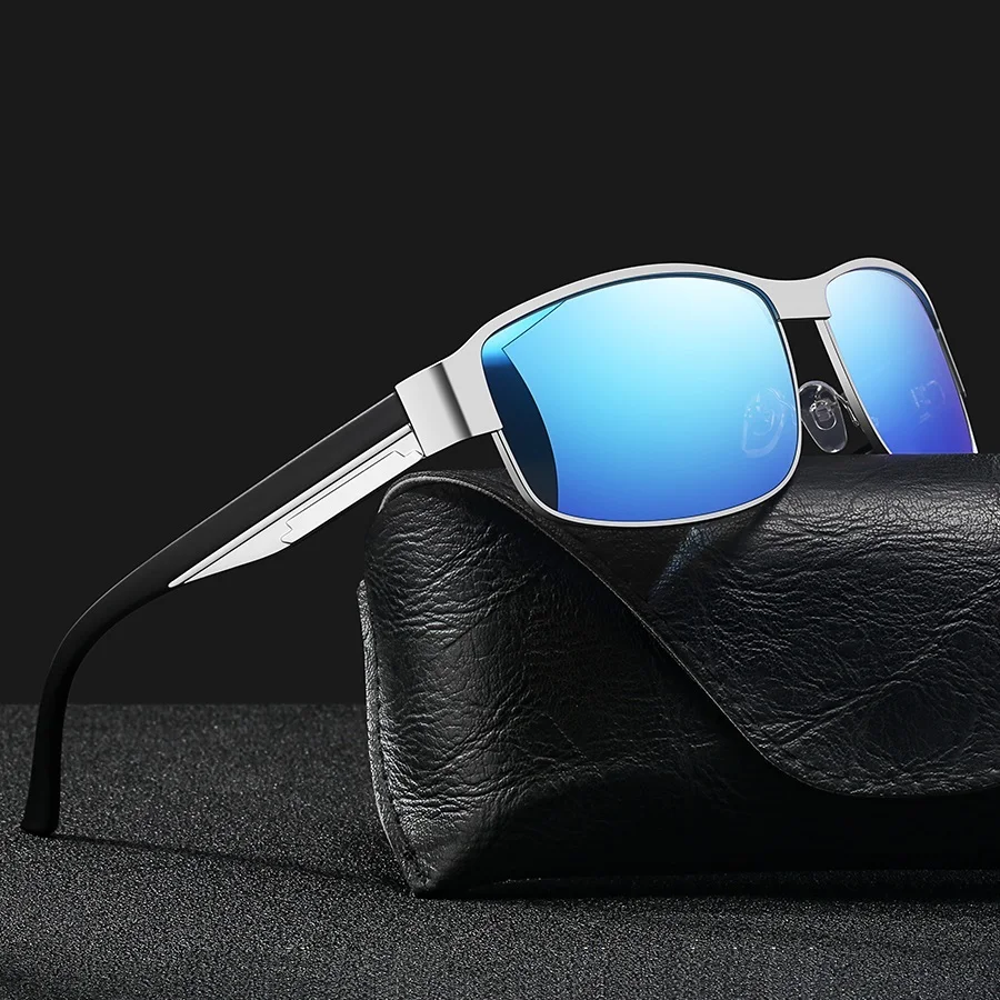 New Model Fashion Vintage Metal Frame Premium Sunglasses Neutral Casual Holiday Fishing Driving Men Brand Designer Sun Glasses