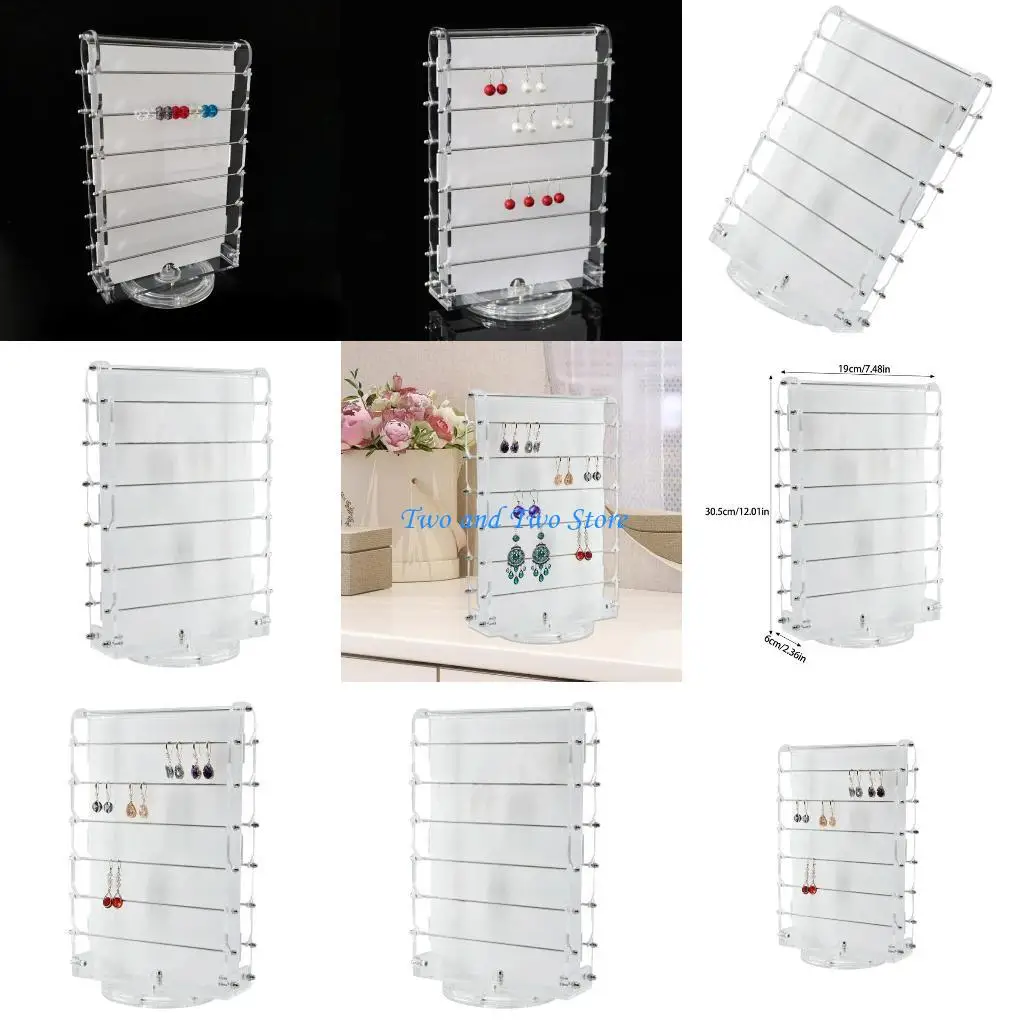 

HX6F Multipurpose Acrylic Beads Display Stand Elegant Beads Storage Organizers Holder