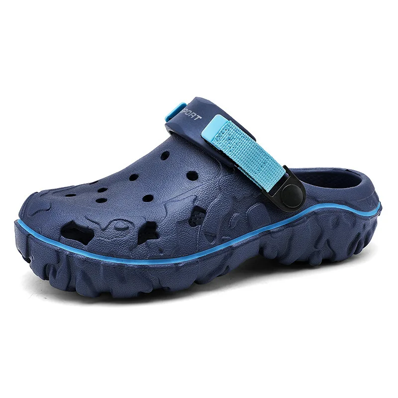 2024 Latest EVA Men's Clogs Light Plastic Clogs Men's Beach Work Sandals Versatile Casual Two Wear Trendy Slippers