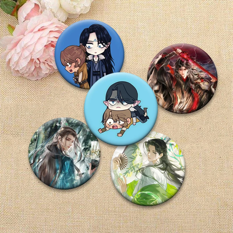 Ren Zha Fanpai Zijiu Xitong Badge Scumbag System,Shen Qingqiu,Luo Binghe Brooch The Scum Villain’s Self Saving System,SVSSS Pins