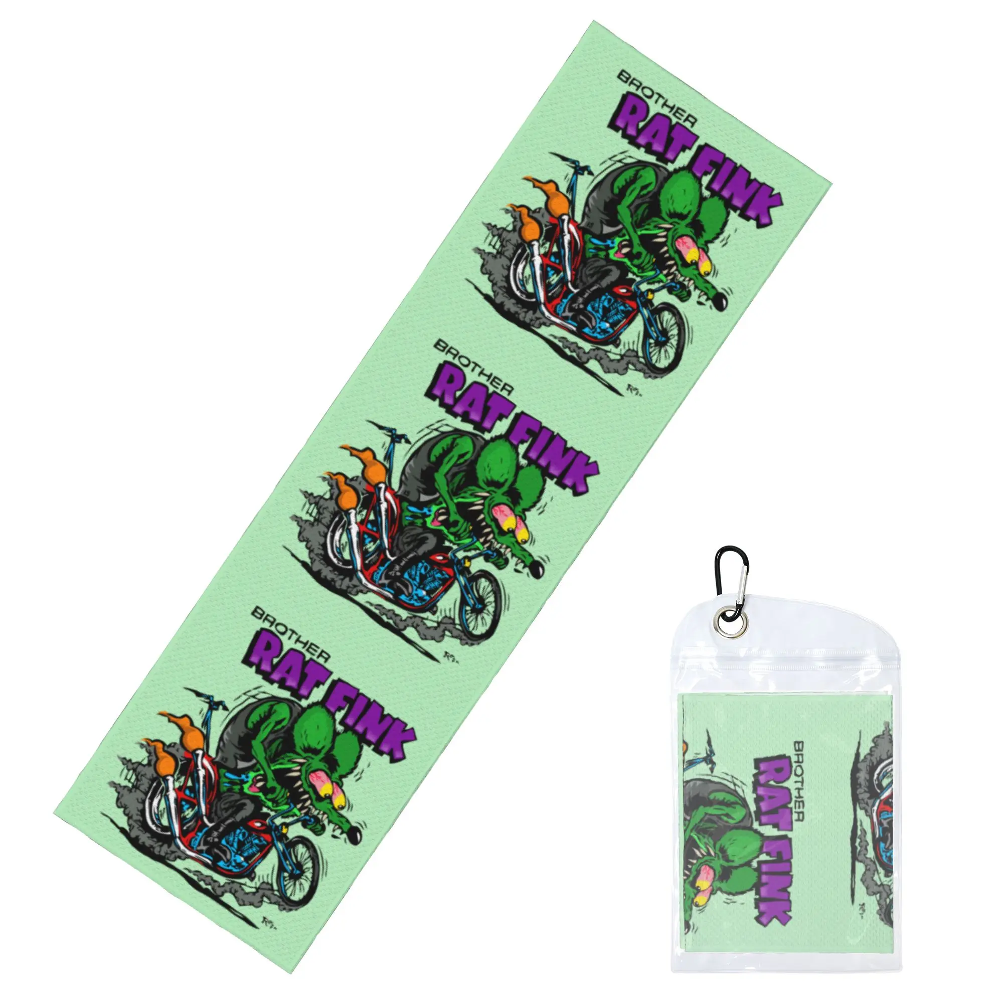 Rat Fink Animation Anime Cartoon Cold Exercise Towel   Super Soft Breathable Instant Cooling Towel Swimming Towels