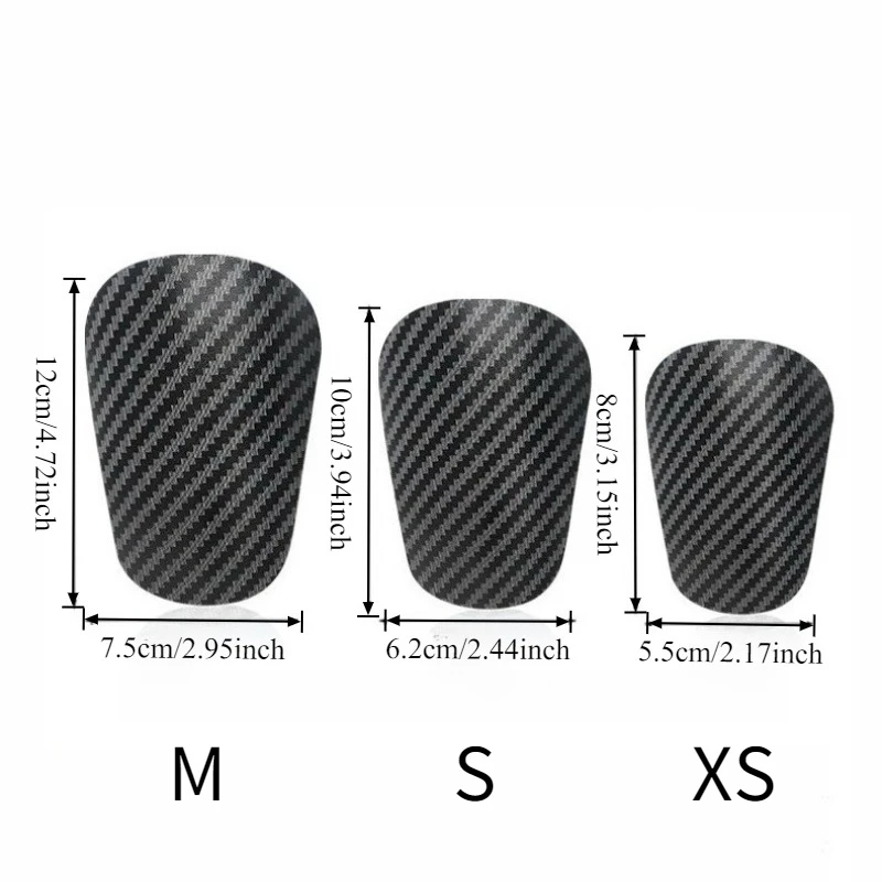 1Pair Mini Carbon Fiber Shin Guards Ultra Light Soccer Football Protective Gear Training Equipment