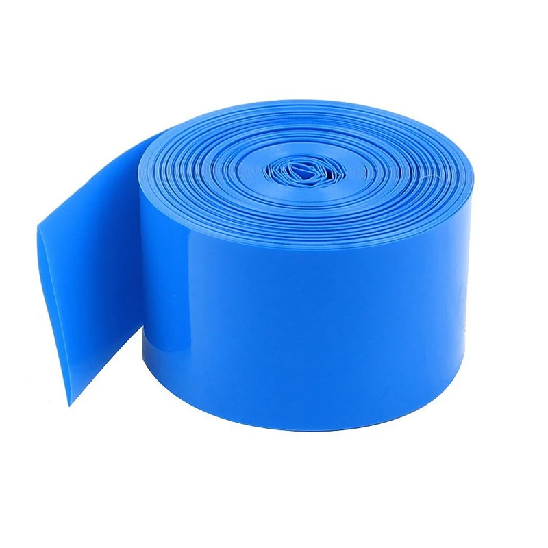 1KG PVC Heat shrink tube 18mm-350mm blue shrink wrapping heat shrink tubing 18650 battery insulation Heat shrinkage Cable Sleeve