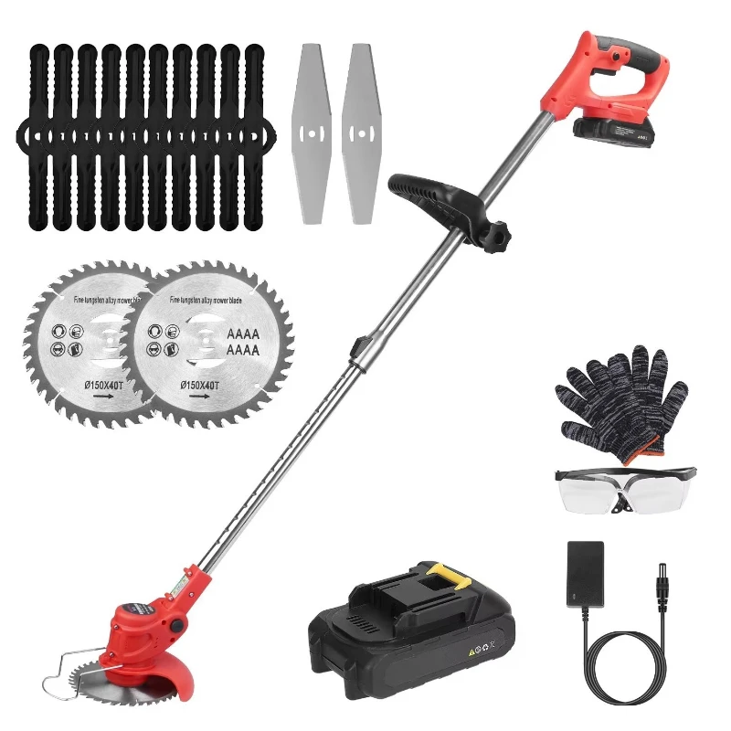 Electric cordless lawn mower, rechargeable lawn mower