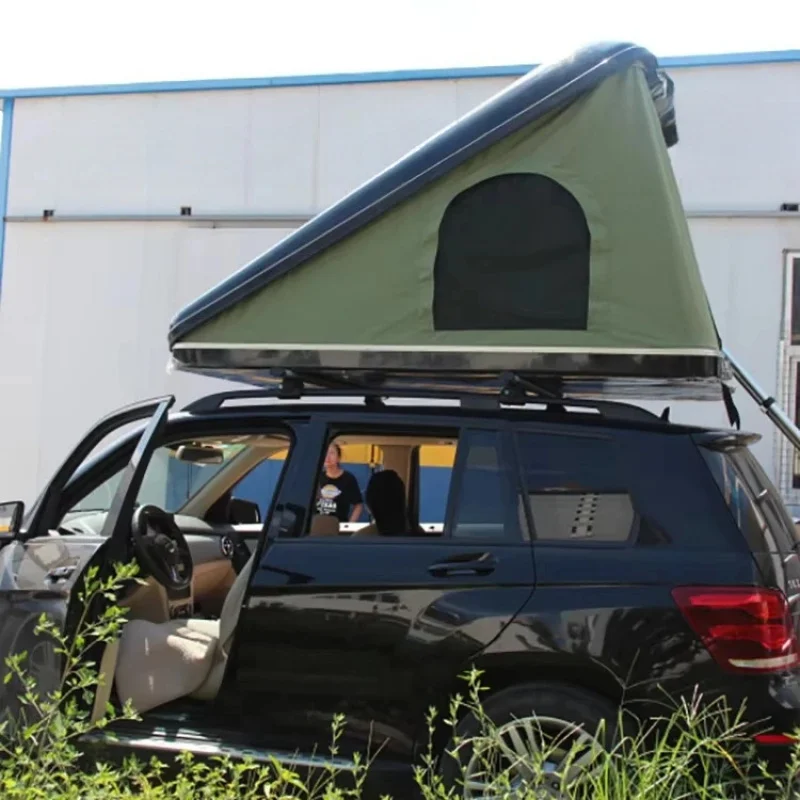 Economical Fiberglass Hard Shell Roof Tent 3 4 Person Durable Waterproof Easy Install Off Road Universal Fit Sturdy Practical Ca