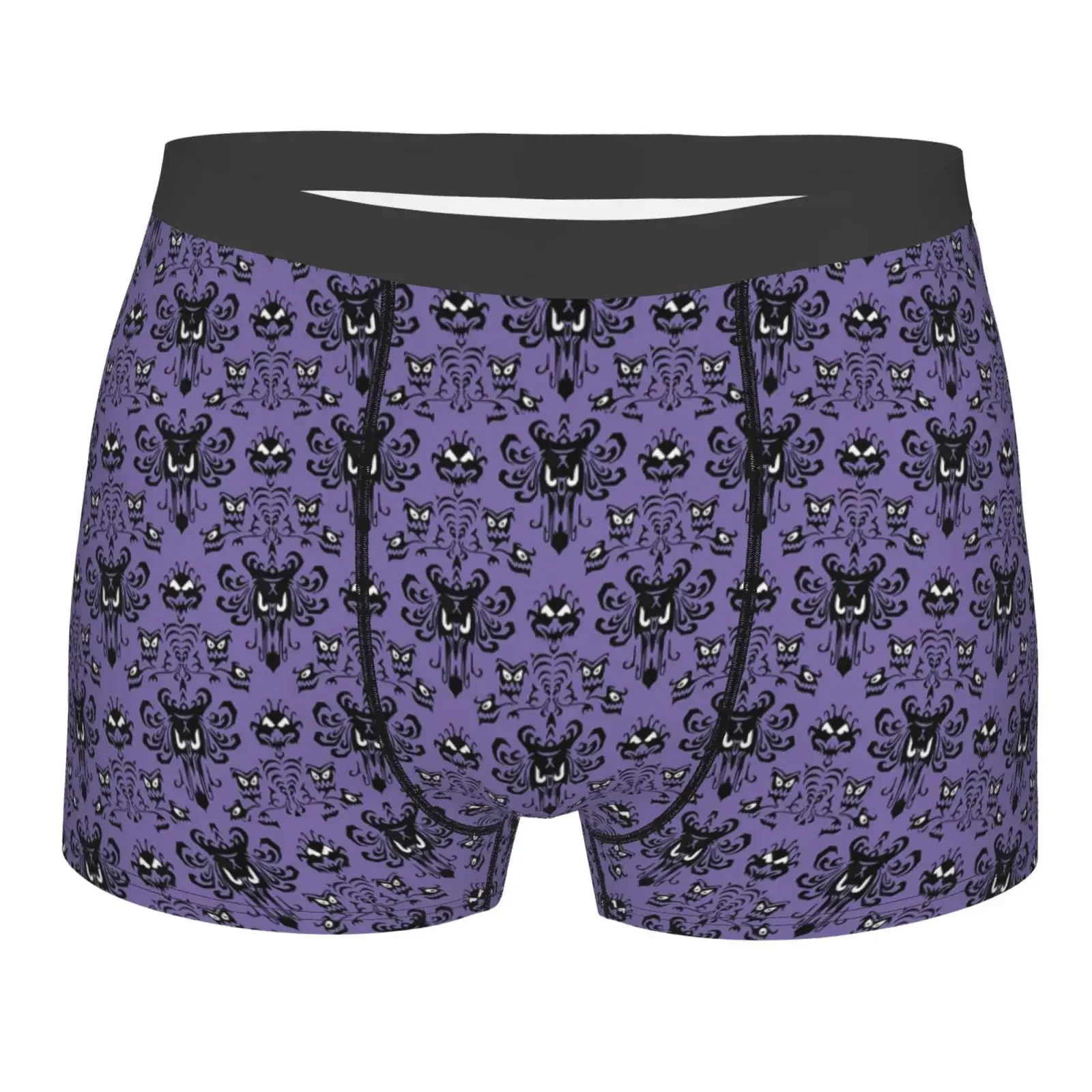 Purple Haunted Mansion Men's Underwear Healthy Soft Comfortable High-Quality Men's Briefs Stylish Trendy Casual Sports Panties