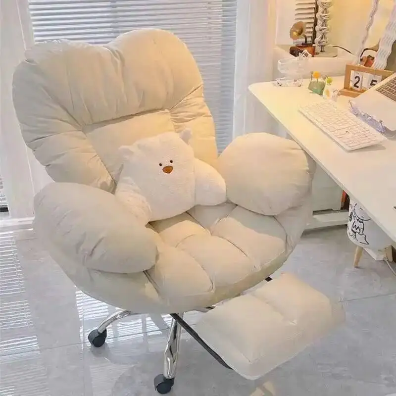 

Chairs Nordic Lazy Comfortable Backrest Leisure Office Computer Chairs for Office Furniture Student Rotating Lift Gaming Chairs