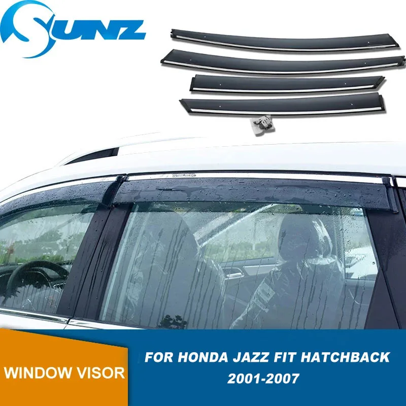 

Side Wind Deflector For Honda Jazz Fit Hatchback 2001 2002 2003 2004 2005 2006 2007 Window Visor Car Wind Shield Sun Rain Guard