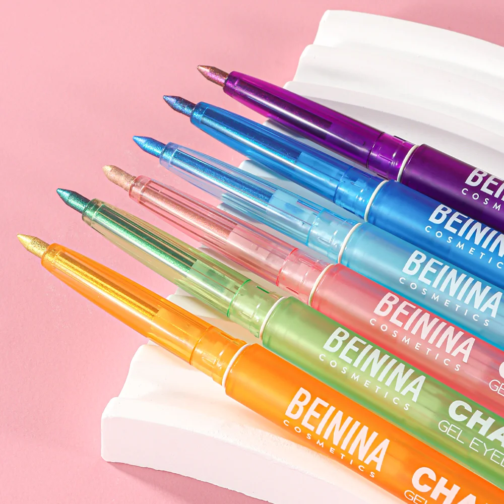 Shiny Chameleon Green Eyeliner Gel Metallic Eyeshadow Multicolor Eye Liner Pearlescent Polarized Glitter Eye Pigment Makeup