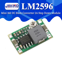 Mini360 RC Airplane Module Mini 360 DC Buck Converter 2A Step Down Module 4.75V-23V to 1V-17V 17x11x3.8mm New LM2596