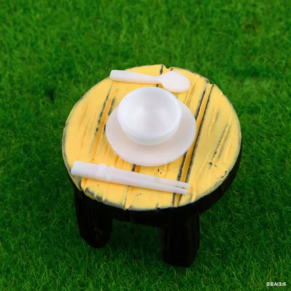 1/20 1/25 Scale Miniature Tableware Set Plastic Kitchen Dishes Dollhouse Architectural Model Diorama Craft DIY Creative Projects