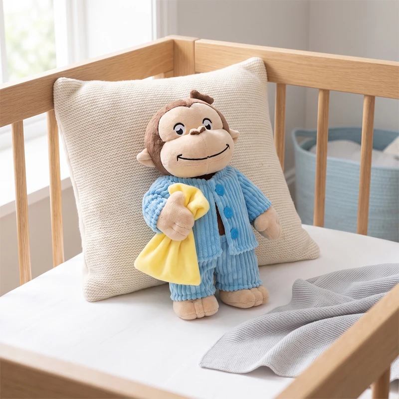 12 inch Monkey Stuffed Animal Plush Toy in Pajamas, Soft Cute Cuddle Plushie Doll, Baby Toddler Boys Girls Birthday Gift - view 6