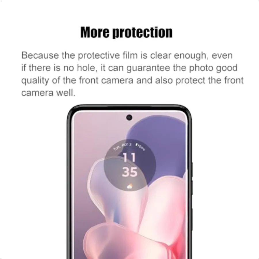 [Confezione da 3] Pellicola protettiva in vetro temperato compatibile con Motorola Moto G 5G 2025 con 9H antigraffio trasparente HD Clear Bubb