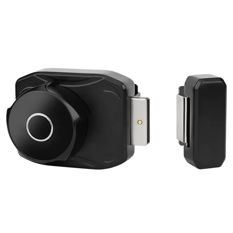 A74E-Electric Fingerprint Lock For Frameless Glass Doors, Push-Pull Sliding Glass Cabinet Showcase