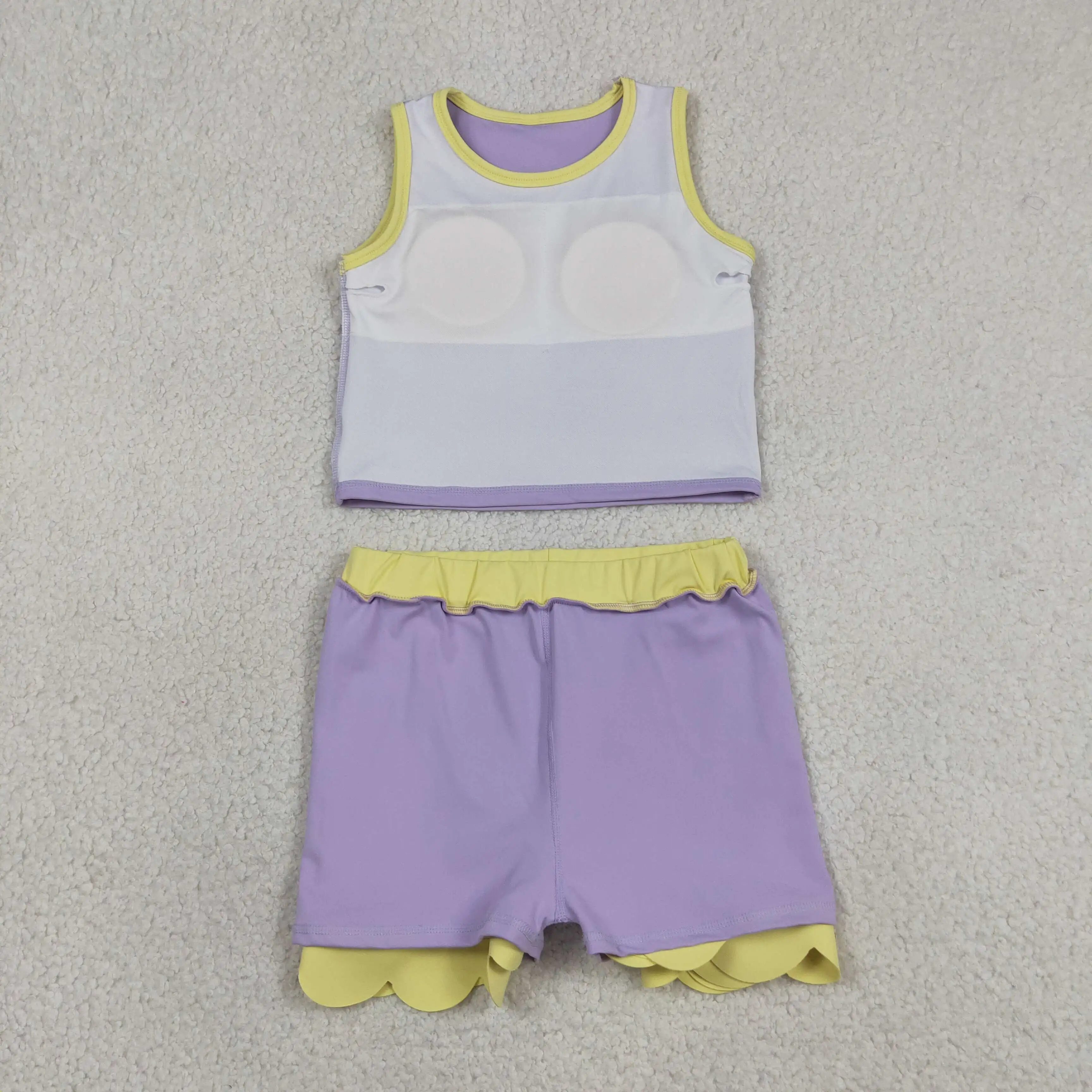 卸売ベビーガールヨガアクティブウェア幼児用パープルシャツイエ - Baby Yoga Clothing のレビューと価格
