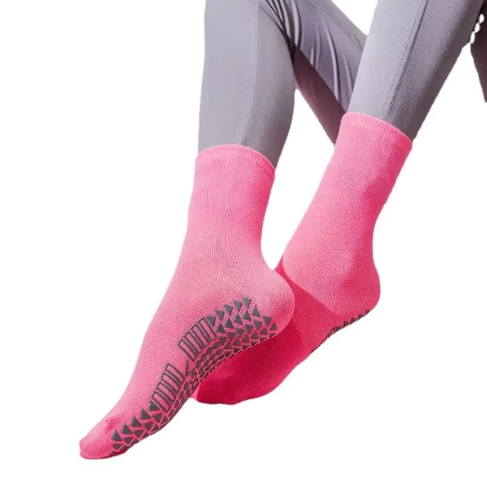 1 Pair Anti-slip Women Yoga Socks Quick-Dry Elastic Pilates Ballet Socks Cotton Breathable Yoga Fitness Socks Ladies