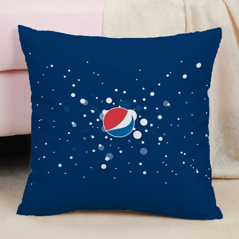 Pepsi-Cola Cushions Couple Pillow Pillowcases for Pillows 45x45 Double-sided Printing Cushion Cover 45*45 Luxury Sofa Kawaii