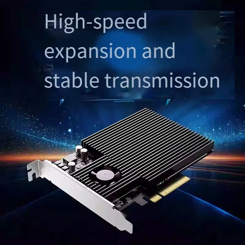 PCIe 3.1 X8 Expansion Card Quad M.2 NVMe SSD Switch Adapter PCIe 3.1 X8 to M.2 4/3.0 to NVMe Adapter Card [To&On-e]