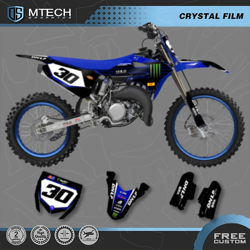 

DSMTECH пользовательские графические наклейки команды наборы наклеек для YAMAHA YZ85 2022 2023 2024 2025 85 001