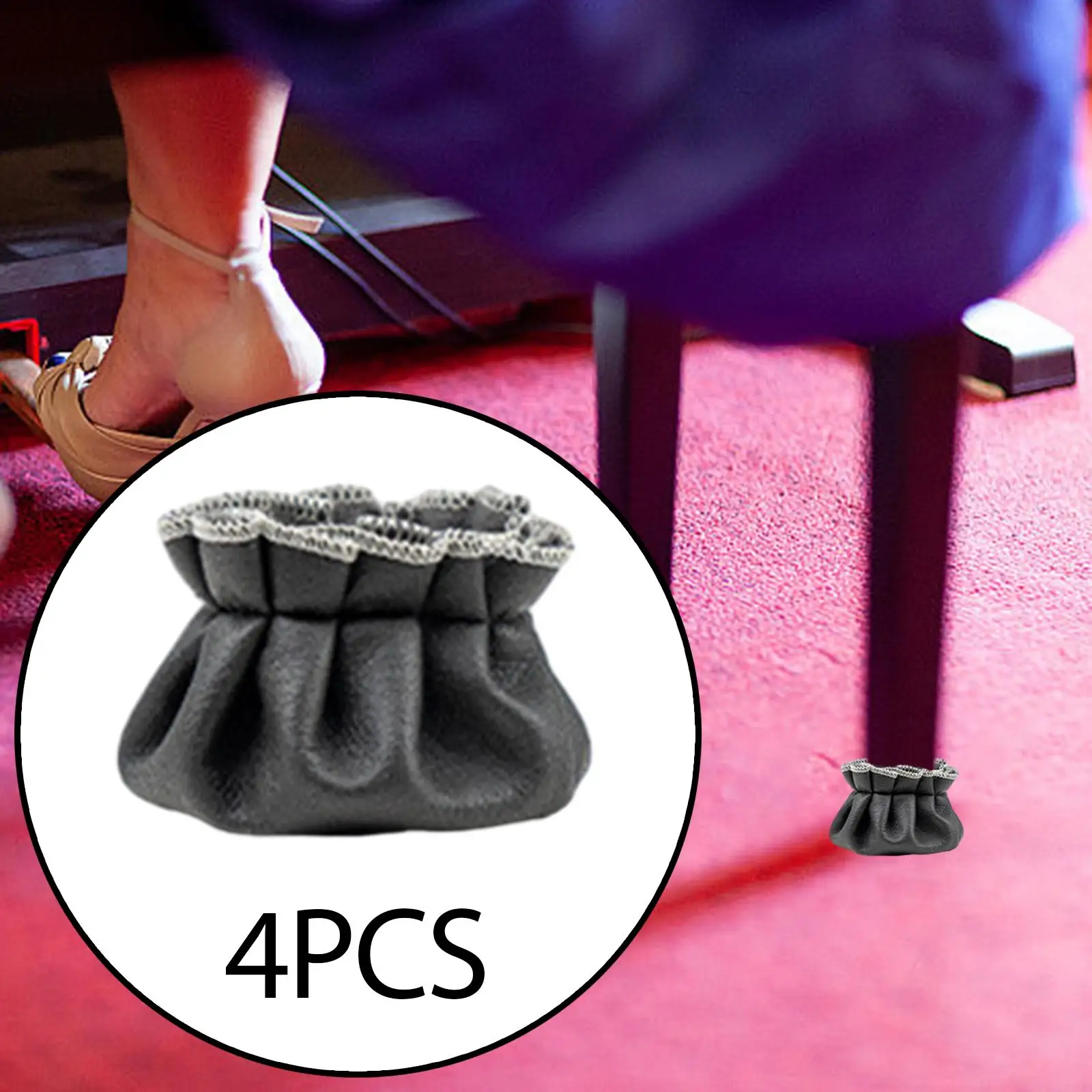 4 Pieces Piano Stool Leg Protector Floor Protectors for Living Room School