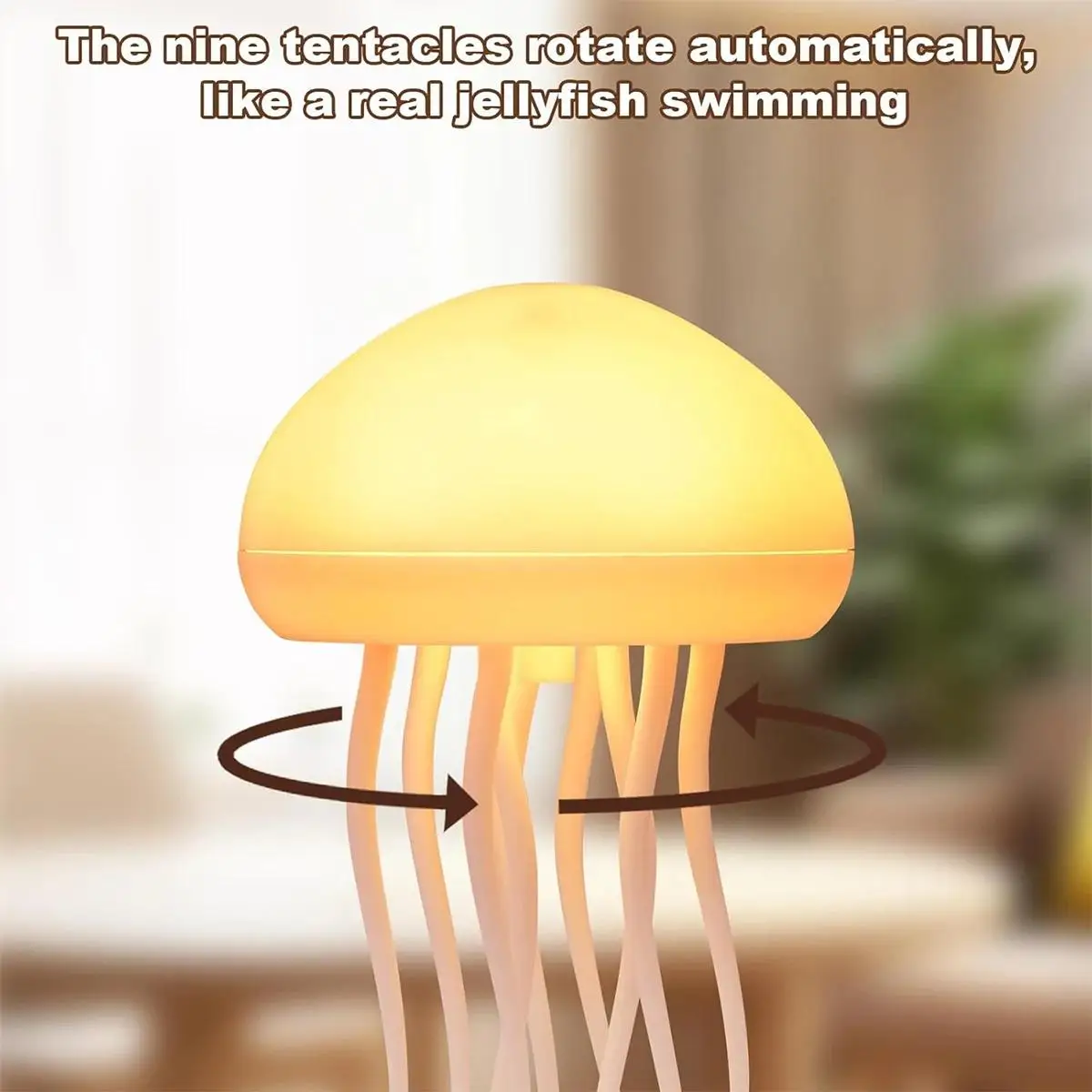 Jellyfish Night Light Lighting Decoration Home Smart Lights Cute Room Decor Usb Creative Led Floating Artificial Indoor Bedside