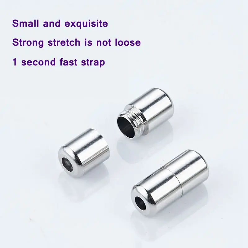 2Pcs/1Set Metal Capsule lock Accessories Elastic Shoelaces for Sneakers No Tie Shoelace Lazy Shoe lace Buckle DIY Kit Decoration image 2