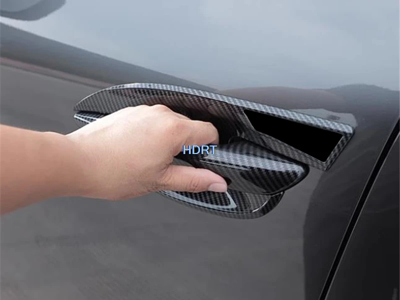 Car Styling Door Handle Frame Gate Bowl Trim Cover Protector Decoration Accessories Exterior Sticker For Mazda CX-50 CX50 2023 +