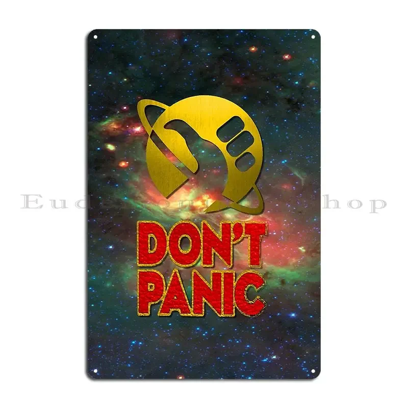 Don T Panic Metal Sign Wall Decor Create Customize Pub Wall Mural Tin Sign Poster