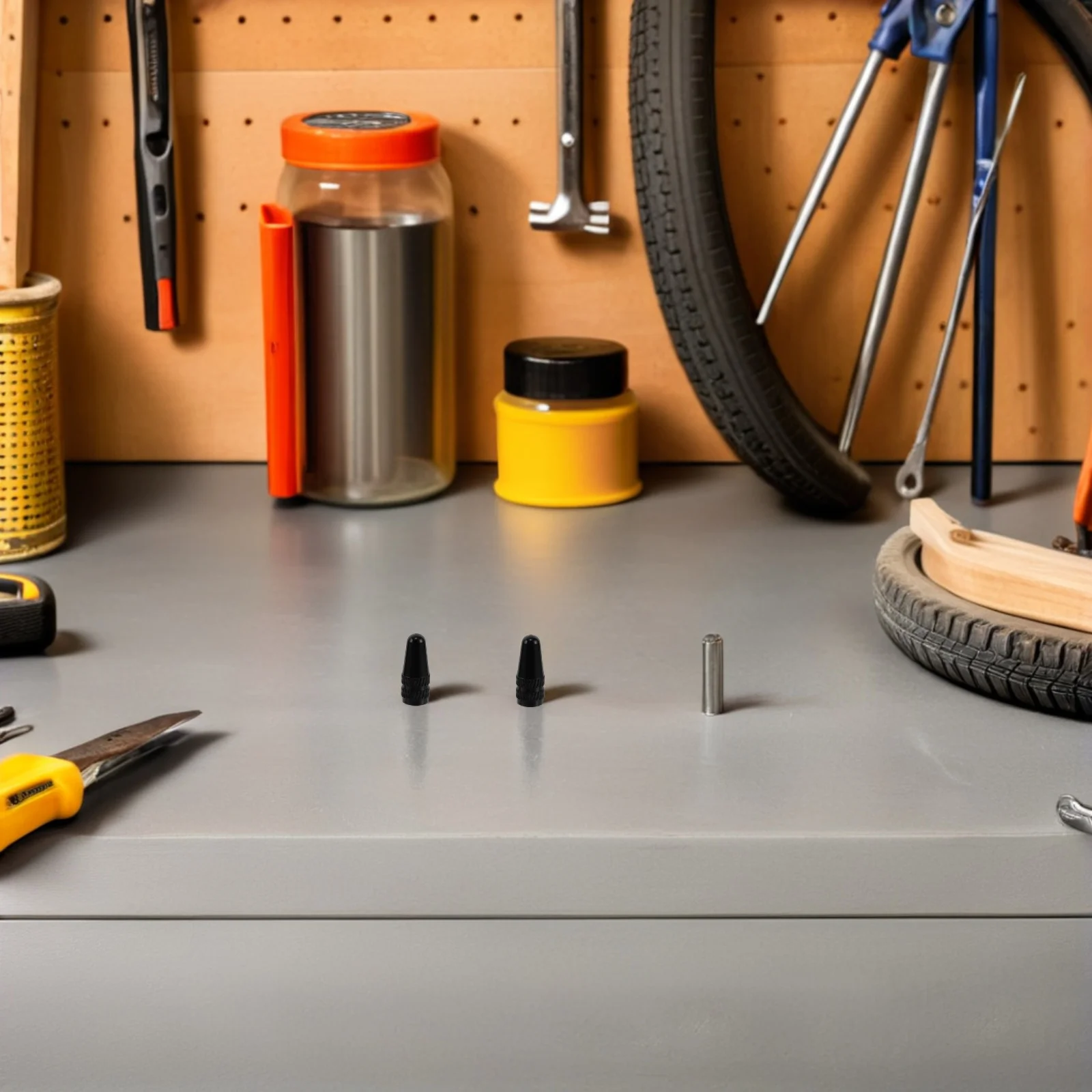 

50Pcs French Valve Stem Caps Metal Covers Aluminum Alloy Dustproof Bike Tire Valve Caps Replacement Road Mountain Electric Bike