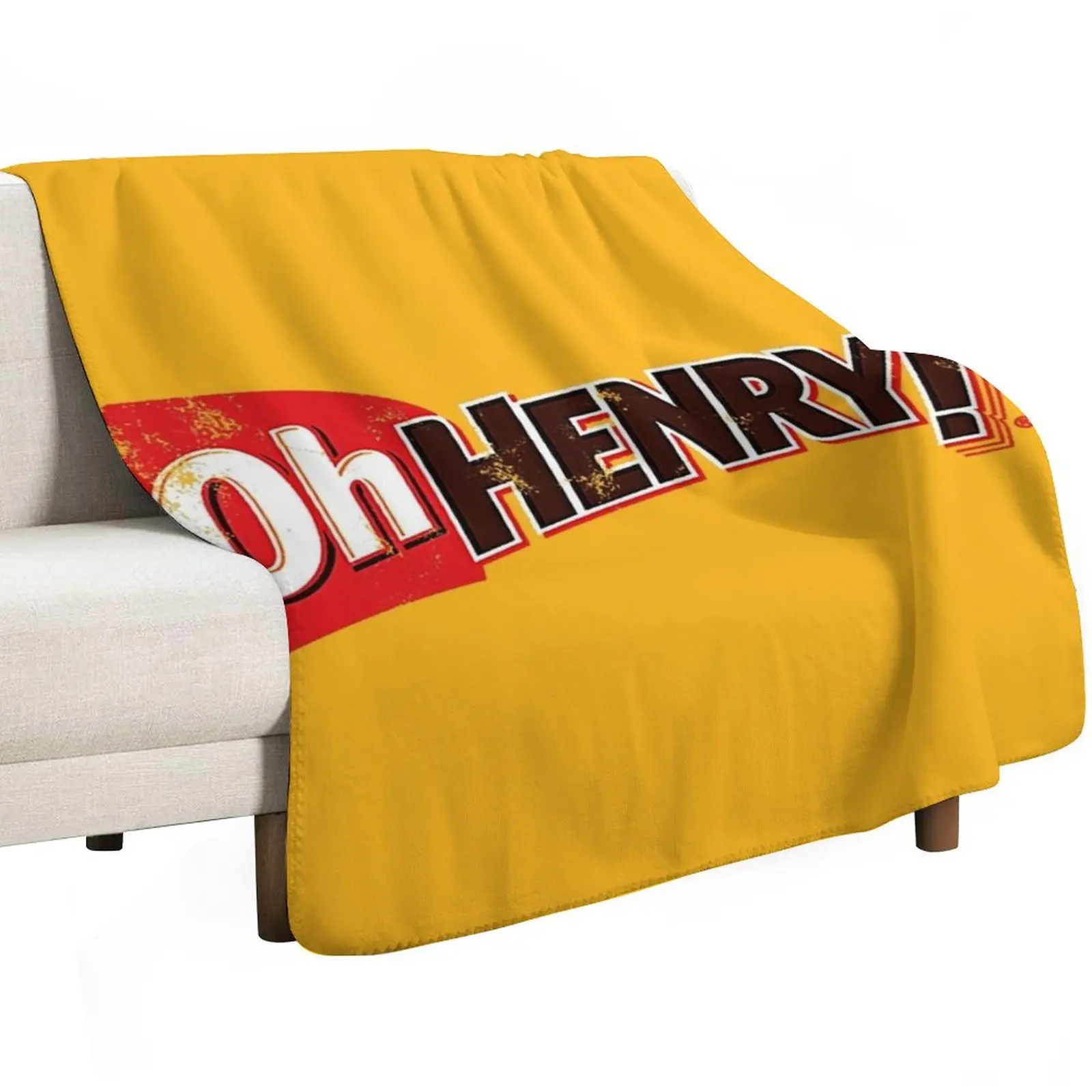 Oh Henry T-Shirt Throw Blanket Durable Warm Blanket for Daily Home Use