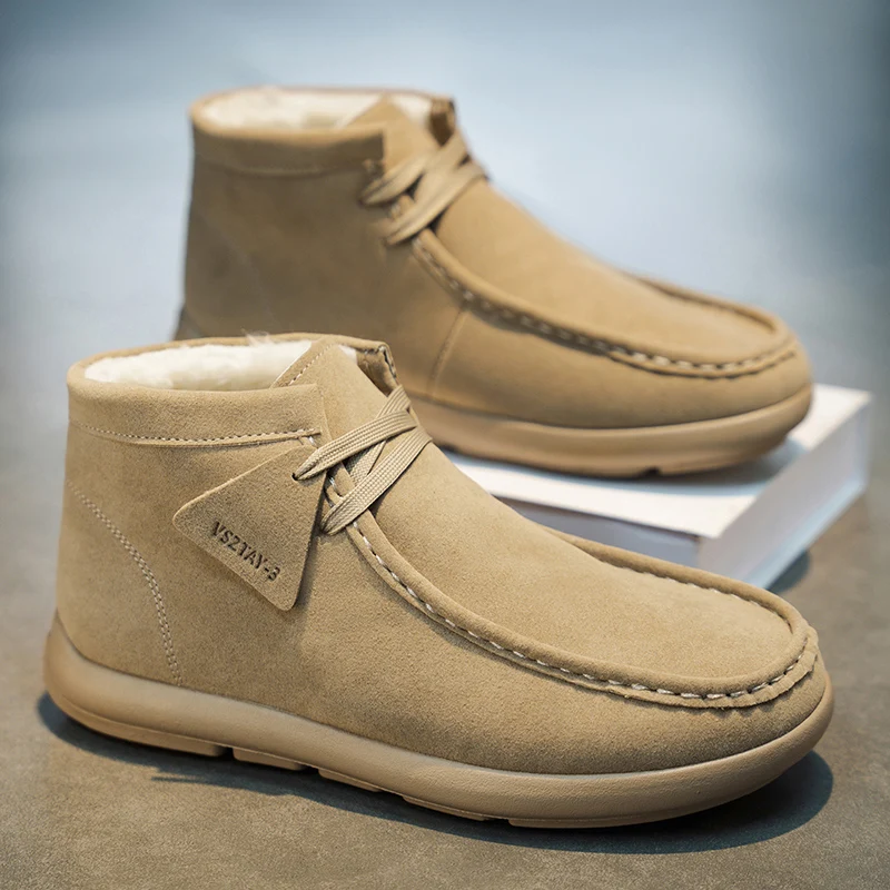 

Winter Snow Boots Non Slip Running Sneakers Casual Shoes Waterproof High Top for Travel Climbing Walking Shoes Zapatos Hombre