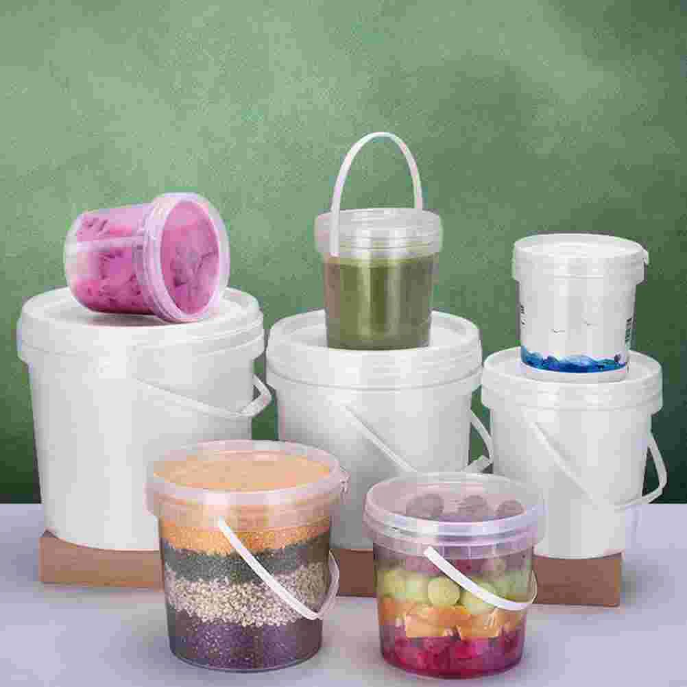 Bacs de rangement pour crème glacée E27, 2 pièces, bancs de confiture, couvercle, baril d'emballage transparent, plastique, tasse d'emballage de congélation