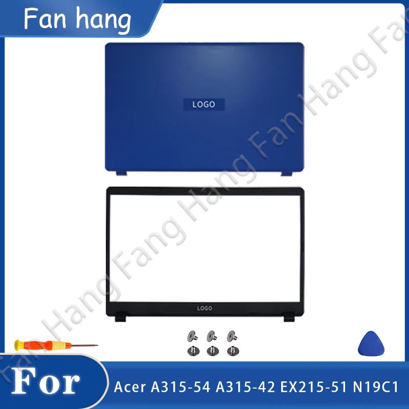 Laptop Top Case For Acer Aspire 3 A315-54 A315-42 EX215-51 N19C1 LCD Back Cover Top Rear Lid Front Bezel Hinges Palmrest Replace