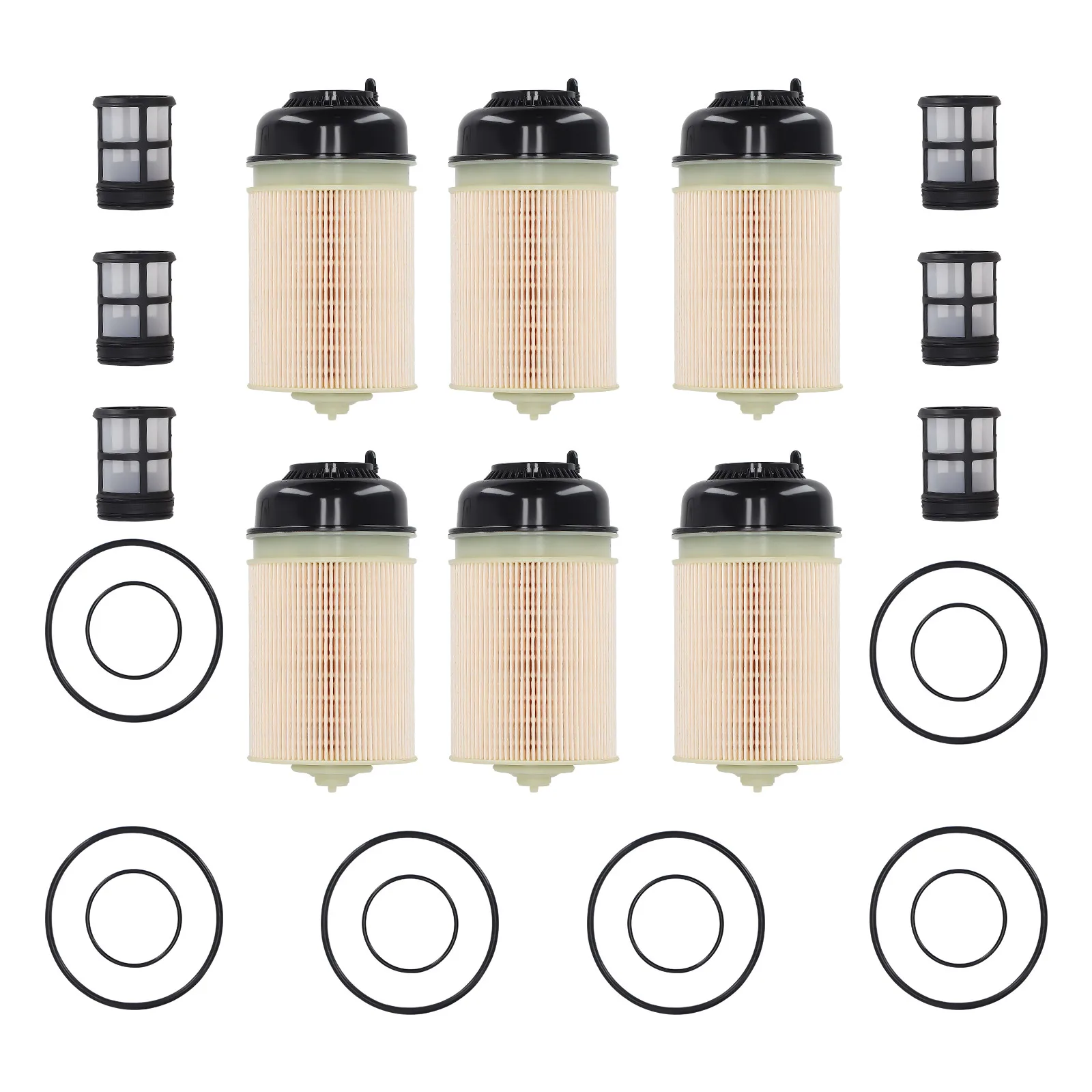 6PCS Upgrade  Diesel Fuel Oil Filter Insert Kit for DDE Gen 5 Engine A4720921705