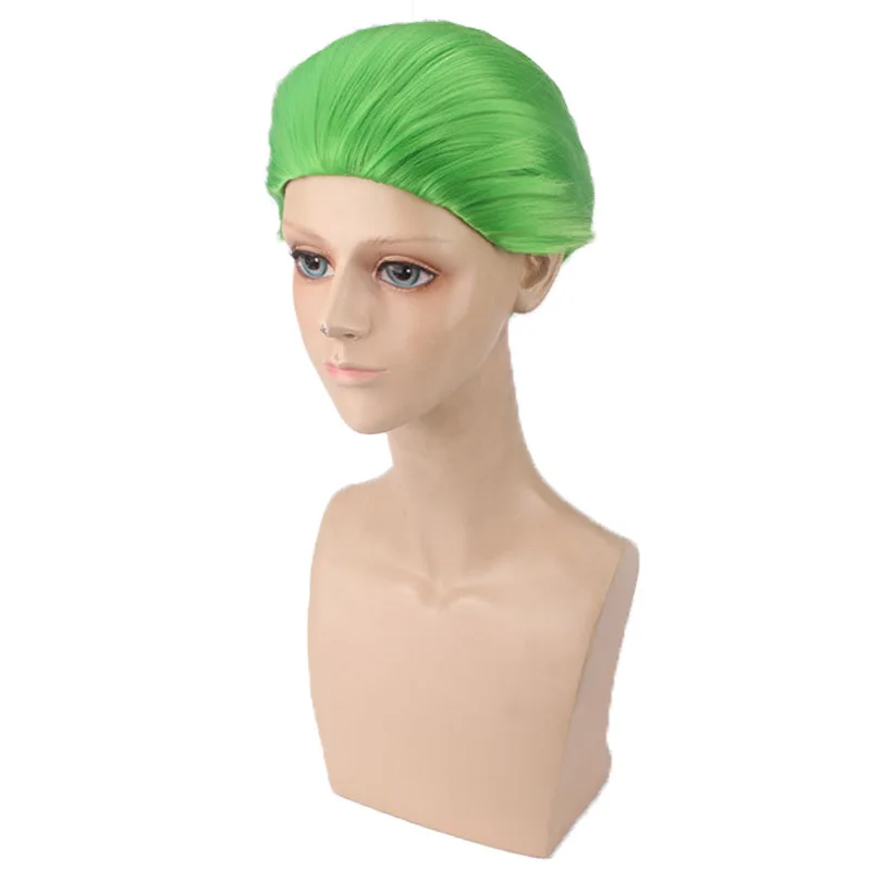 Parrucca Parrucca Cosplay Joker Parrucca stile verde Capelli corti