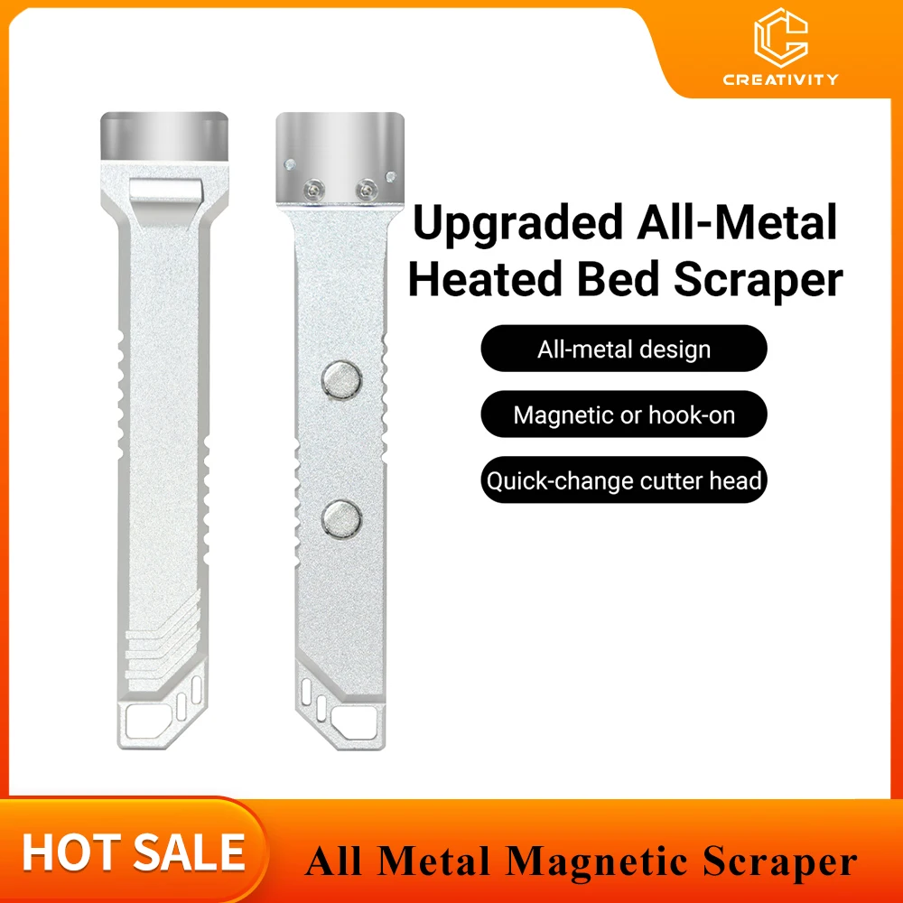 

Creativity 3D Printer Scraper All Metal CNC Machined Cleaning Tool SK5 Blade Shovel Spatula Knife for CC Ender3 CR10 X1 P1 A1 U1