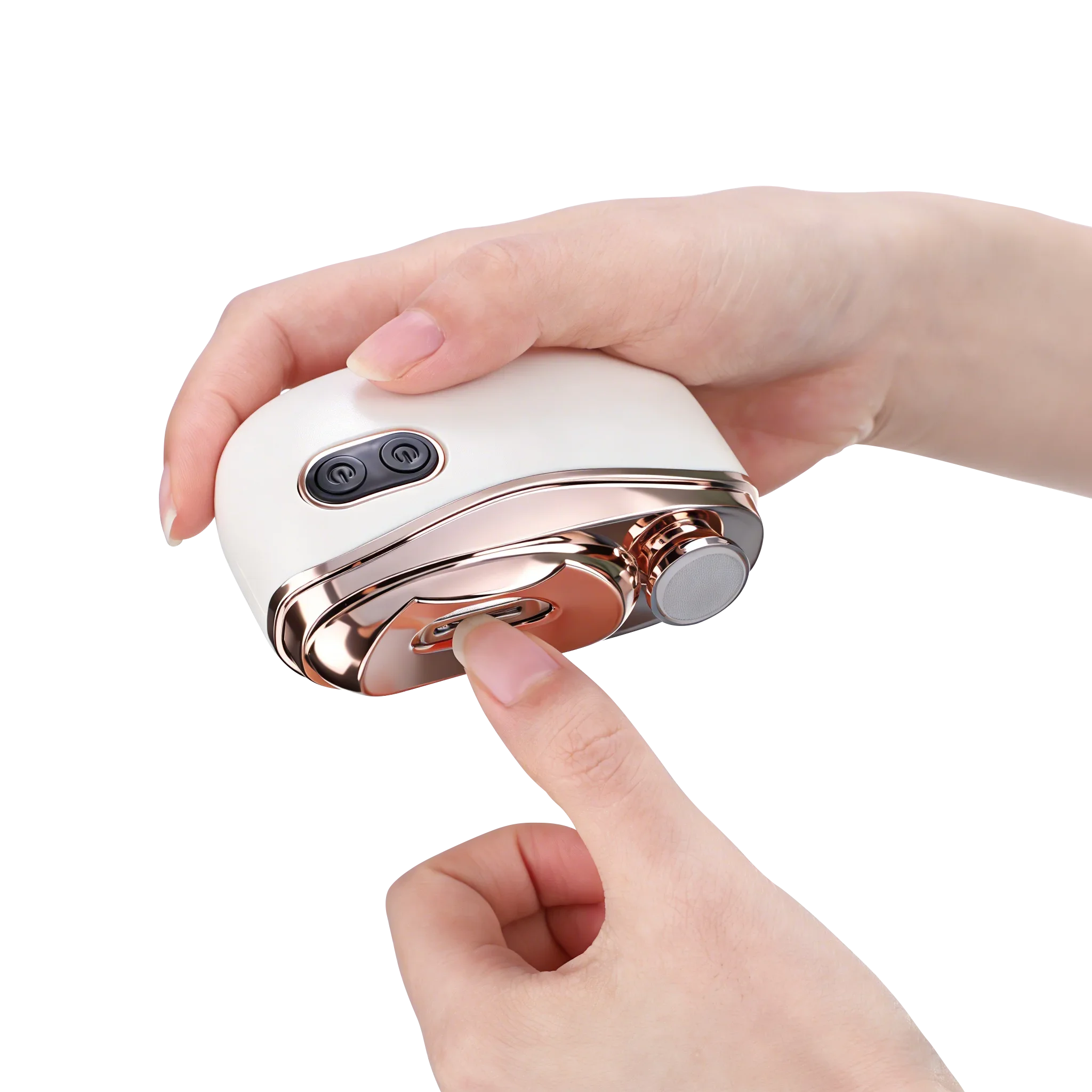 Automatic Electric Nail Clipper, 3 in 1 Auto Fingernail Cutter & Polishing Grinder for Baby Senior Adults, 2-Speed Nail Trimmer