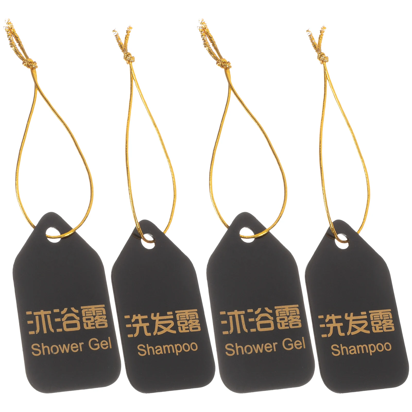 

Shampoo Shower Gel Tags Acrylic Bathroom Labels Toiletries Marking Hotel Dispenser Conditioner Identify Decorative Folder Tag