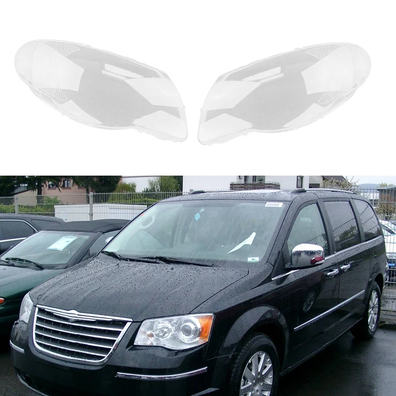 For Chrysler Grand Voyager 2007-2012 Headlight Shell Lamp Shade Transparent Lens Cover Headlight Cover