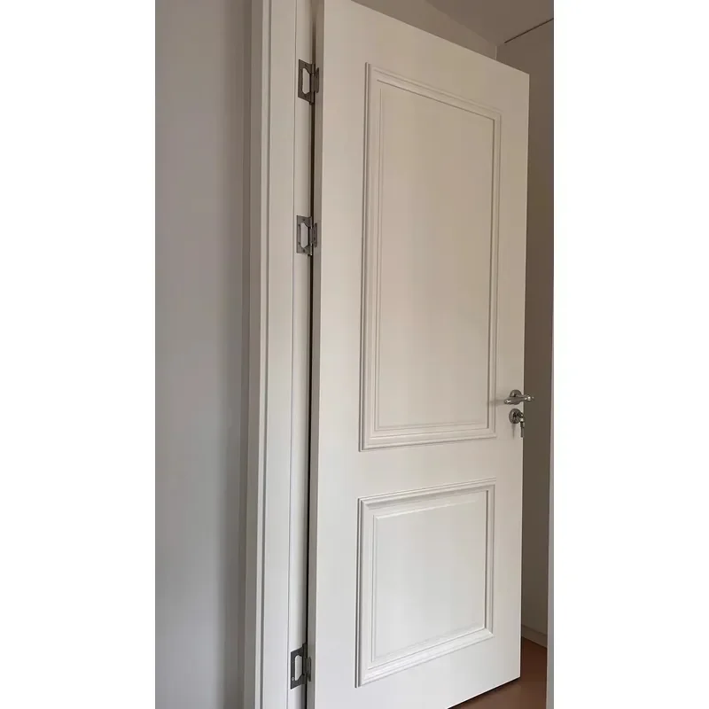 for French Buckle Line Paint Door Indoor Composite Room Bedroom Retro Style Interior Door