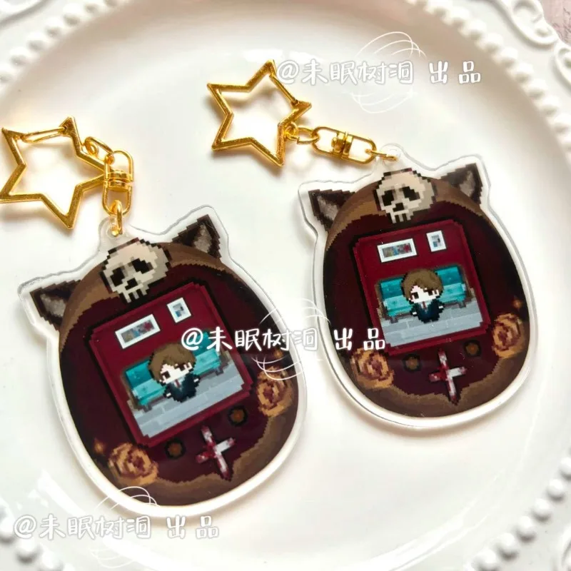 Llavero Acrílico Kawaii Estilo Consola de Juegos Hannibal Lecter Hannigram, Adorno Creativo y Lindo para Colección, Regalo