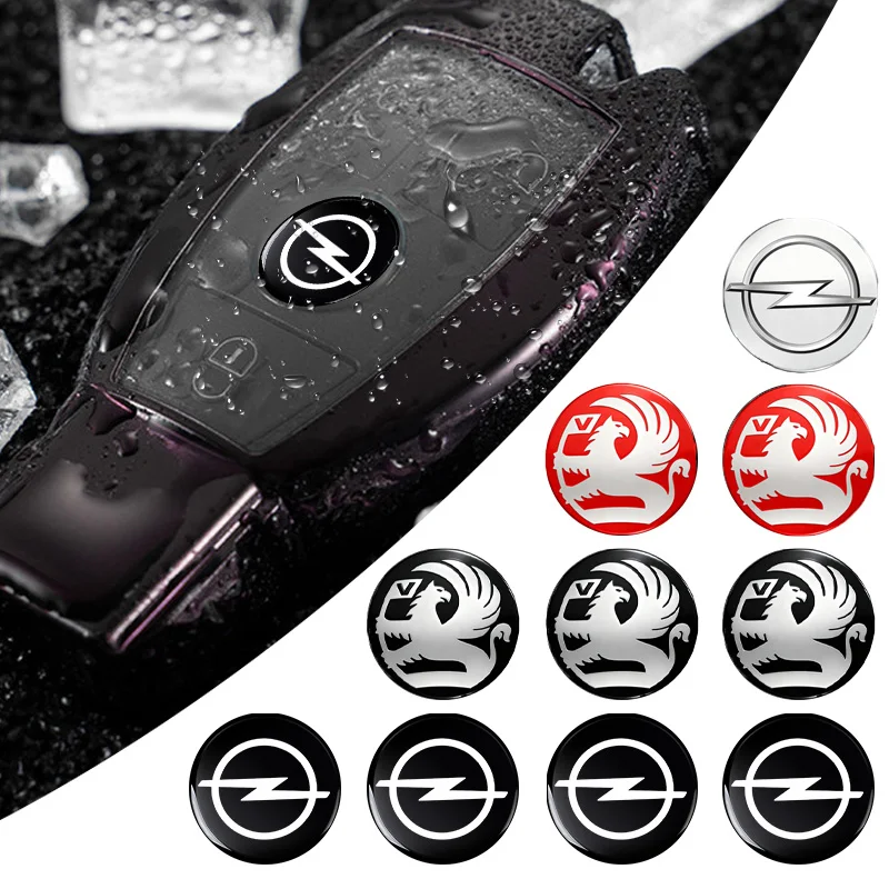 14mm New Car Remote Key Badge and Key Sticker for Opel Insignia Astra H G J Antara Vectra Vivaro Corsa C D Zafira B Car Styling