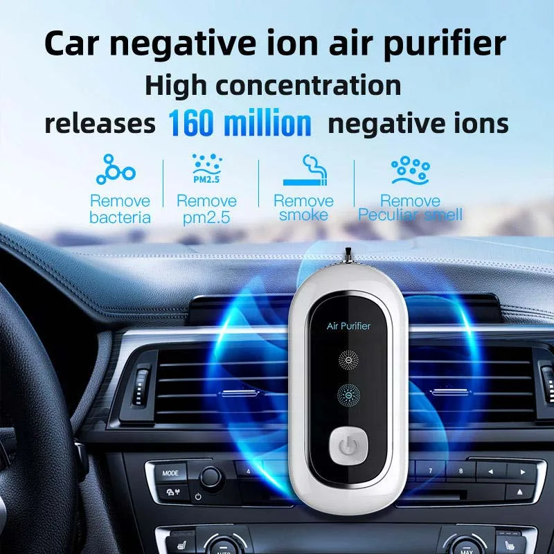 Wearable air Purifier Necklace High Efficiency Energy Saving Negative Ions Endurance Personal Portable air Cleaner