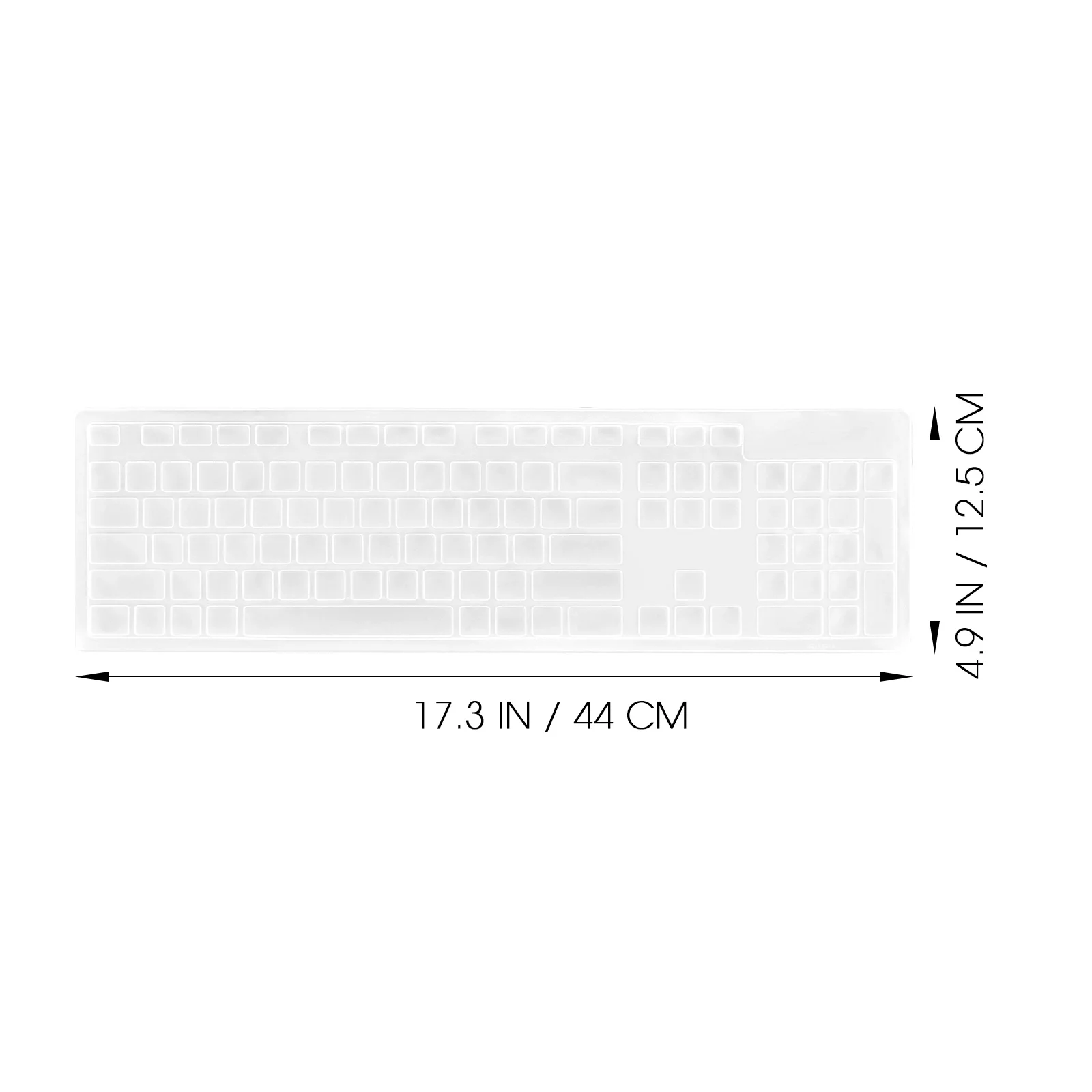 Waterproof Keyboard Cover Skin for Laptops 1 Piece Silicone Protective Film Spill Resistant Washable Thin Layer Guard