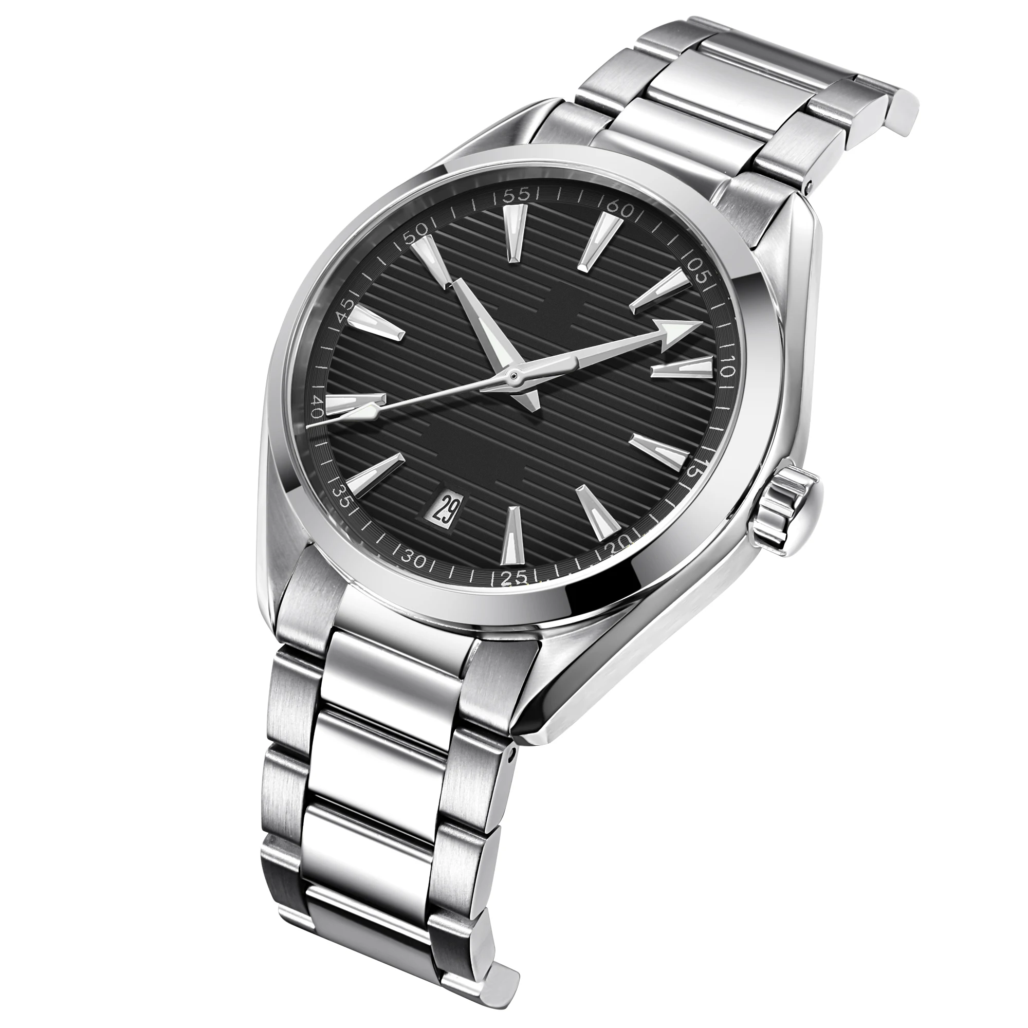 Benutzerdefiniertes Logo DIY 41mm NH35 Uhrwerk Herrenuhr Wasserdicht Hochwertige Luxus-Saphirglas Herrenuhr RELOJ FOR YOU – Detail 6